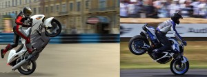 Discipline originale des motards, le stunt est un ensemble de cascades qui consiste à réaliser des figures de voltige sur la roue arrière ou avant d'une moto.