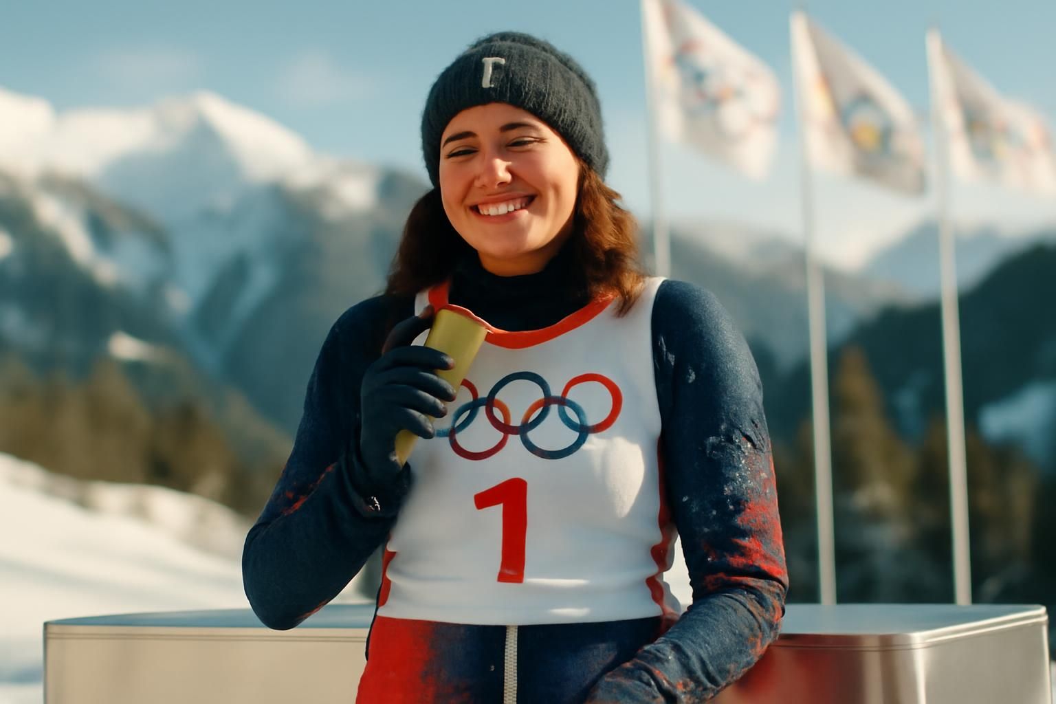 jo 2026 : brignone, double championne olympique, célèbre sa victoire avec une joie mêlée de douleur, partageant ses émotions intenses après ses exploits.