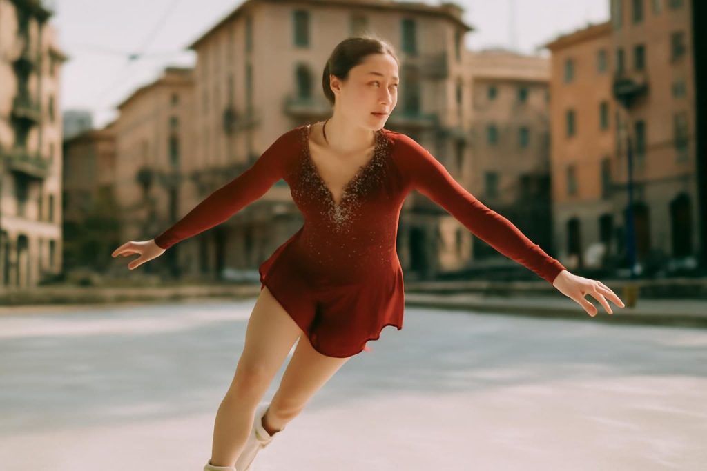 découvrez violette braun, la patineuse strasbourgeoise issue du roller, qui se prépare pour les jo d'hiver 2026 à milan afin d'accumuler de l'expérience et briller sur la glace.