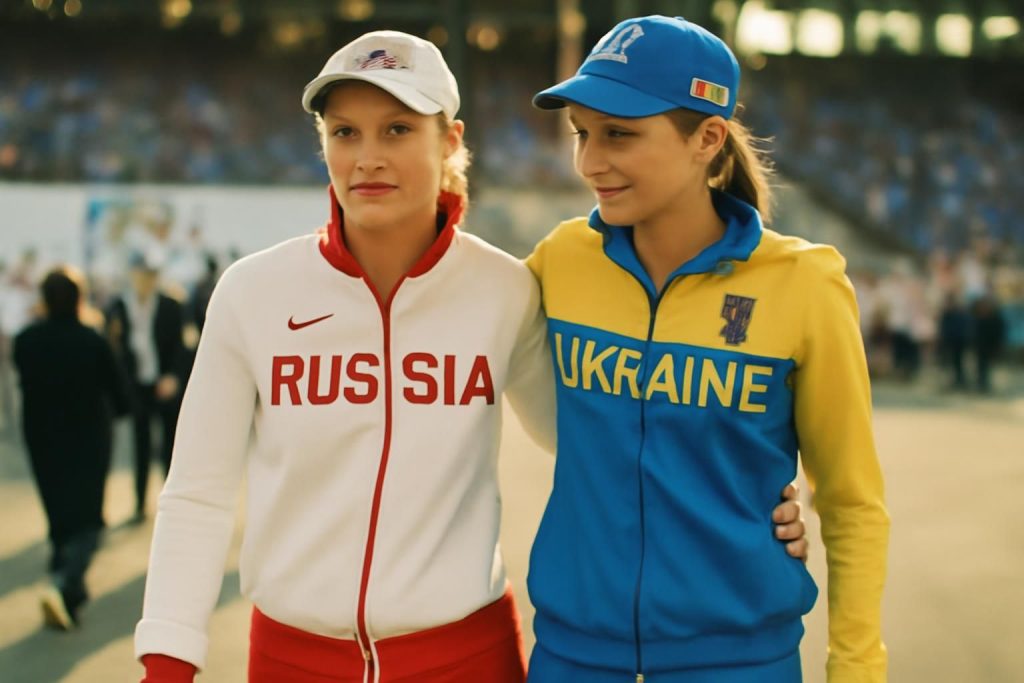 découvrez le geste fort d'une athlète russe qui marche aux côtés de l'ukraine lors de la cérémonie d'ouverture des jeux olympiques, symbolisant l'unité et la paix malgré les tensions.