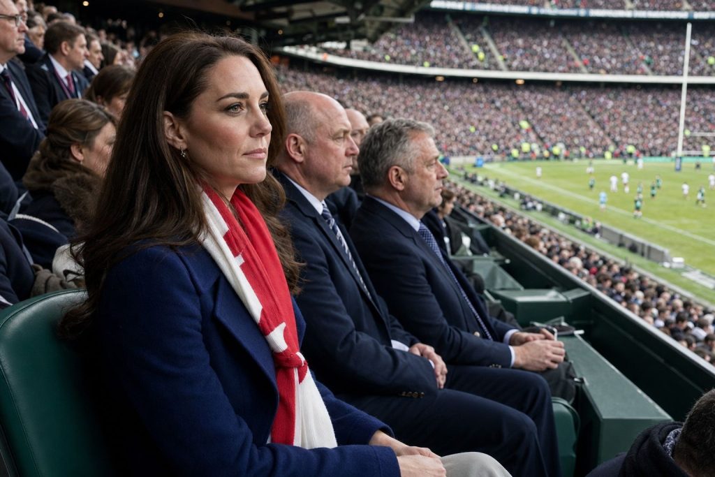 découvrez comment kate middleton éblouit en tribune du tournoi des six nations, seulement deux jours après un événement marquant qui a captivé l'attention.