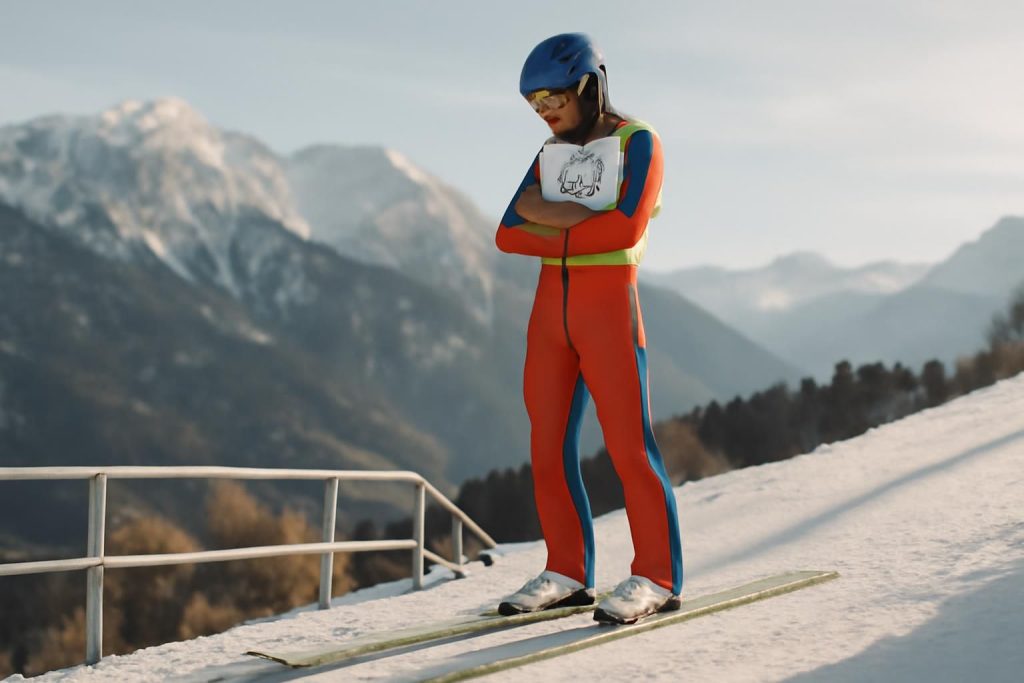le champion olympique de saut à skis refuse de tenter un saut périlleux, préférant la prudence à la folie dans sa discipline.