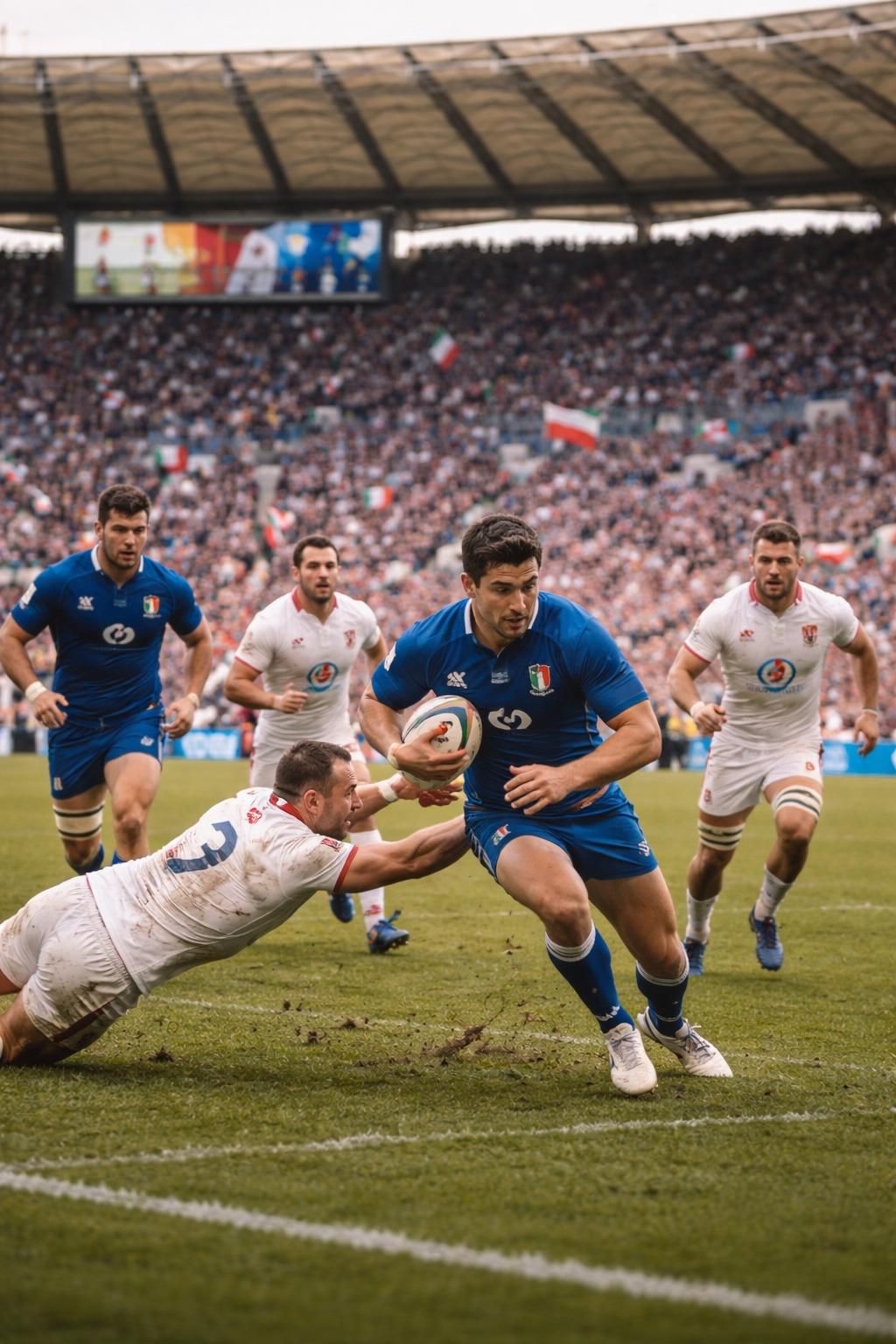 revivez le moment historique où l'italie a remporté une victoire mémorable contre l'angleterre lors du tournoi des six nations, en s'imposant sur le terrain anglais.