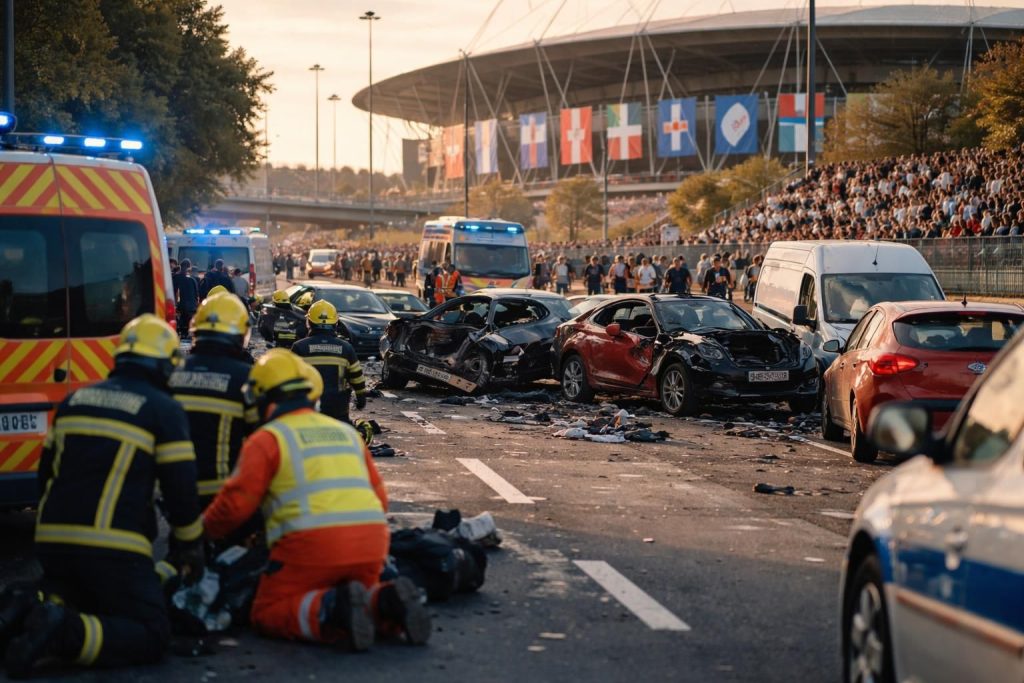 découvrez comment un accident de la route majeur perturbe l'organisation du tournoi des six nations 2026, entraînant d'importants dégâts et des répercussions inattendues.