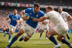 suivez en direct et en streaming le match italie vs angleterre du tournoi des six nations de rugby avec le score en temps réel, commentaires et meilleures actions.