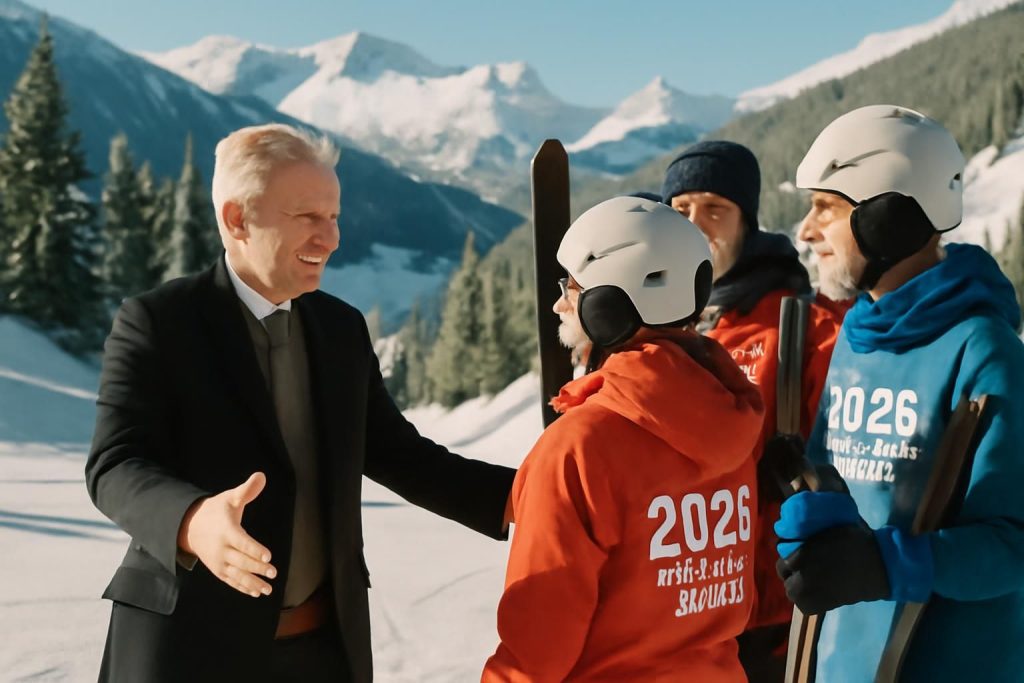 le roi philippe accueille chaleureusement les athlètes des jo 2026 et partage son enthousiasme pour dévaler ensemble les pistes des jeux d'hiver.
