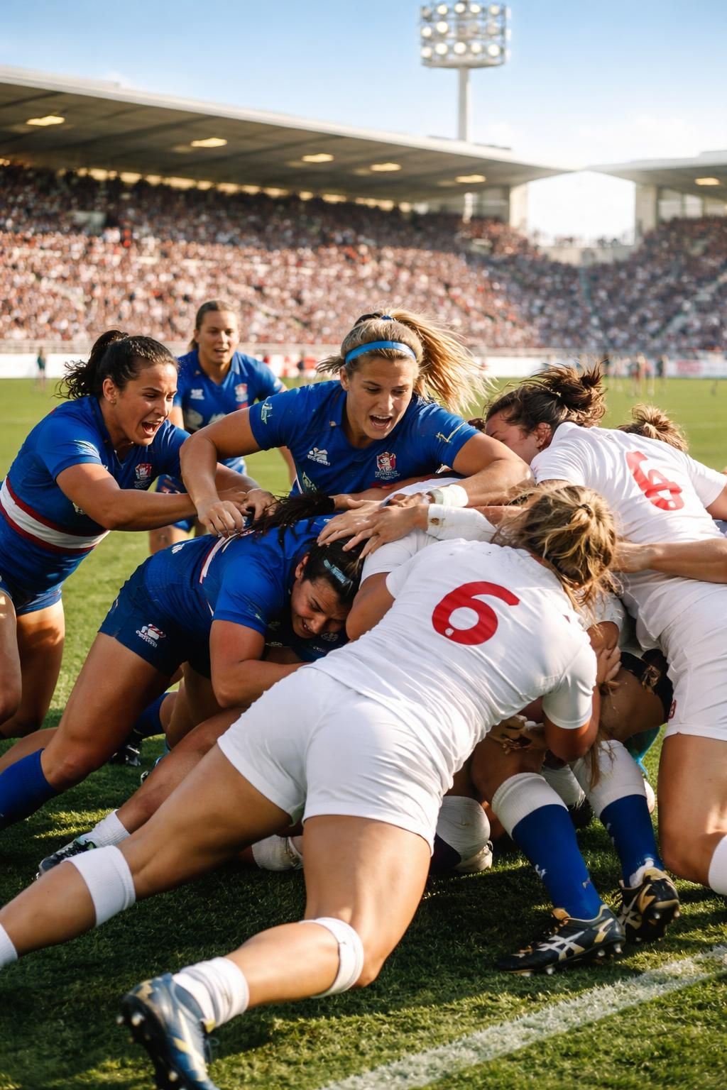 découvrez comment l'équipe féminine française de rugby prépare son affrontement contre les anglaises redoutables lors du tournoi des six nations, avec l'ambition de réaliser un exploit historique.