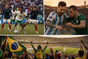 découvrez les dernières actualités de la coupe du monde 2026 : la france en difficulté face au sénégal, un affrontement intense entre l'argentine et l'algérie, ainsi que d'autres matchs passionnants à ne pas manquer.