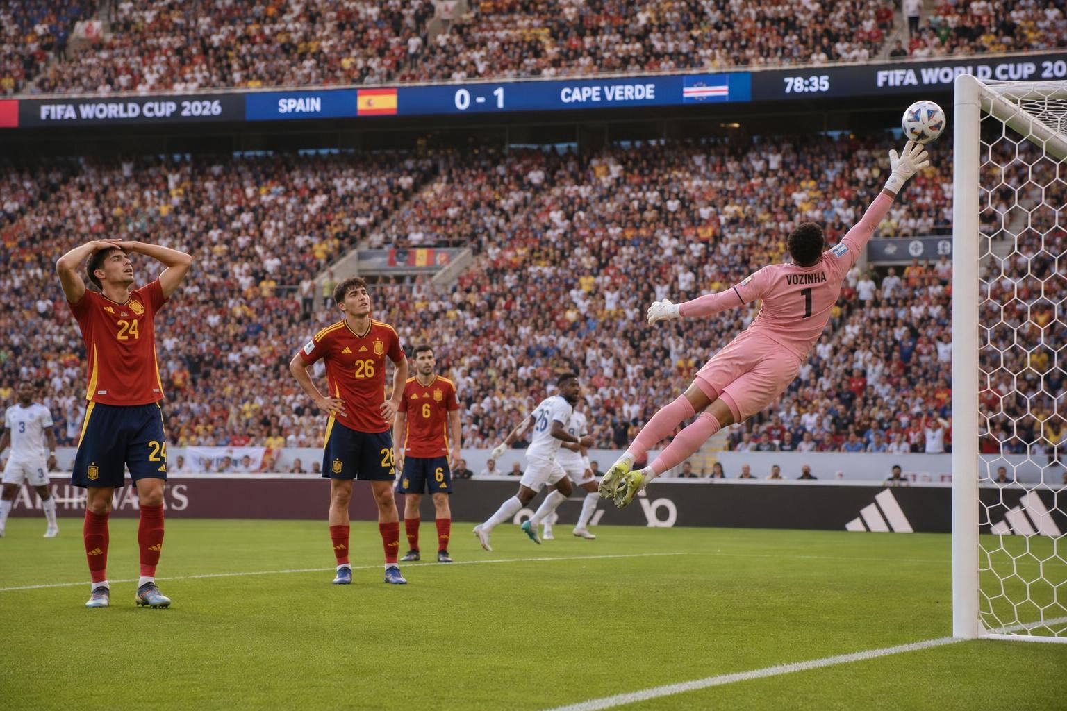 mondial 2026 : l’équipe d’espagne décevante face au cap-vert, ratant ainsi sa première chance de qualification.