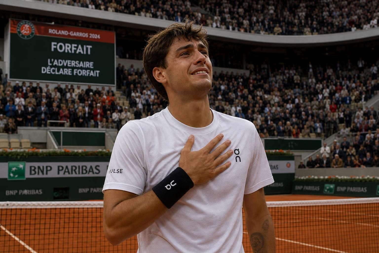 roland-garros : flavio cobolli atteint la finale après le forfait de matteo arnaldi, victime d'une contamination virale.