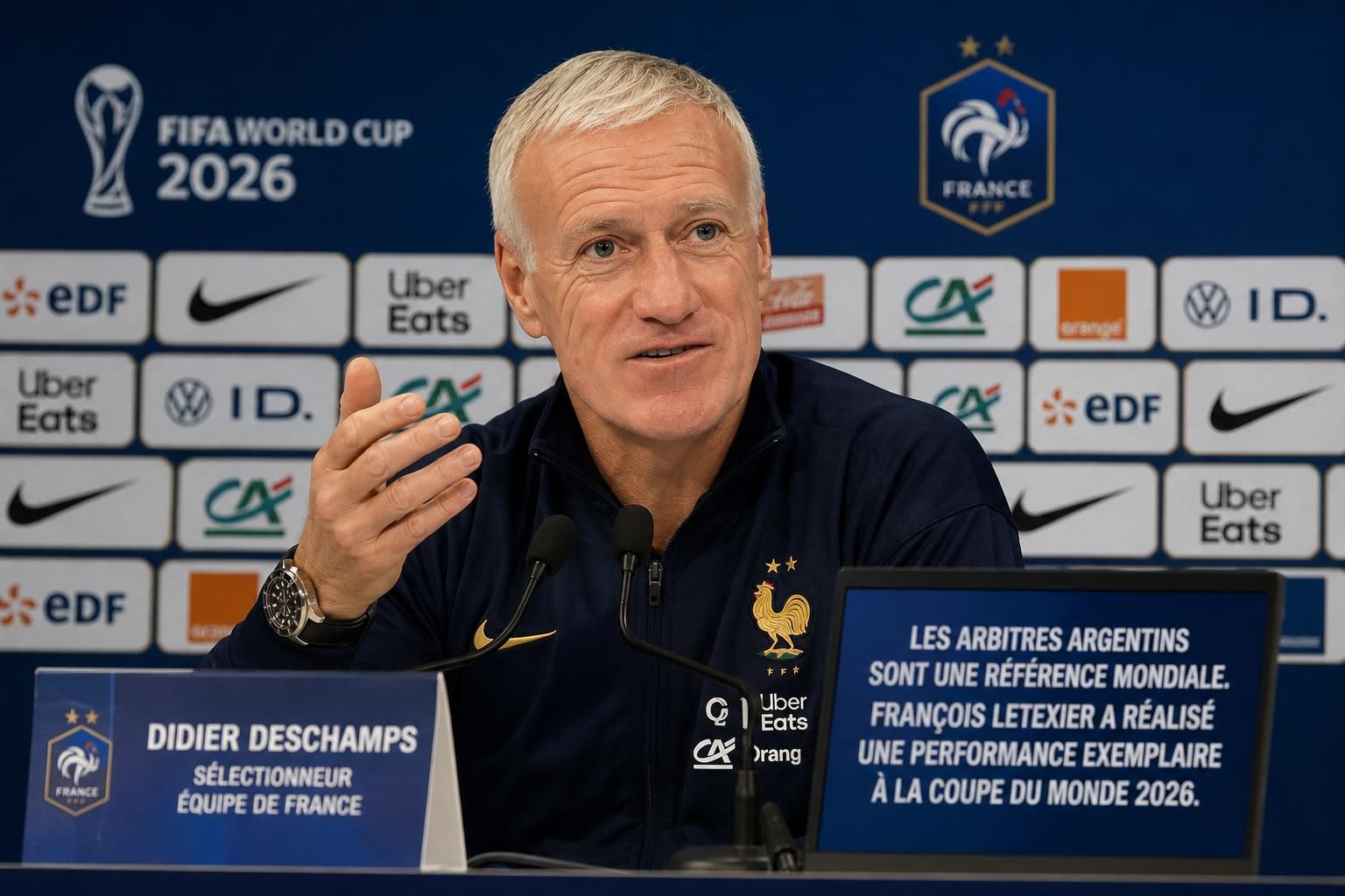découvrez pourquoi deschamps mise sur l'excellence des arbitres argentins, à l'image de letexier, pour garantir une coupe du monde 2026 de haute qualité.