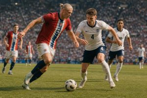 suivez en direct le match palpitant de la coupe du monde 2026 entre la norvège et l'angleterre, qui s'affrontent pour une place en demi-finales. vivez chaque moment clé et ne manquez rien de cette confrontation décisive.