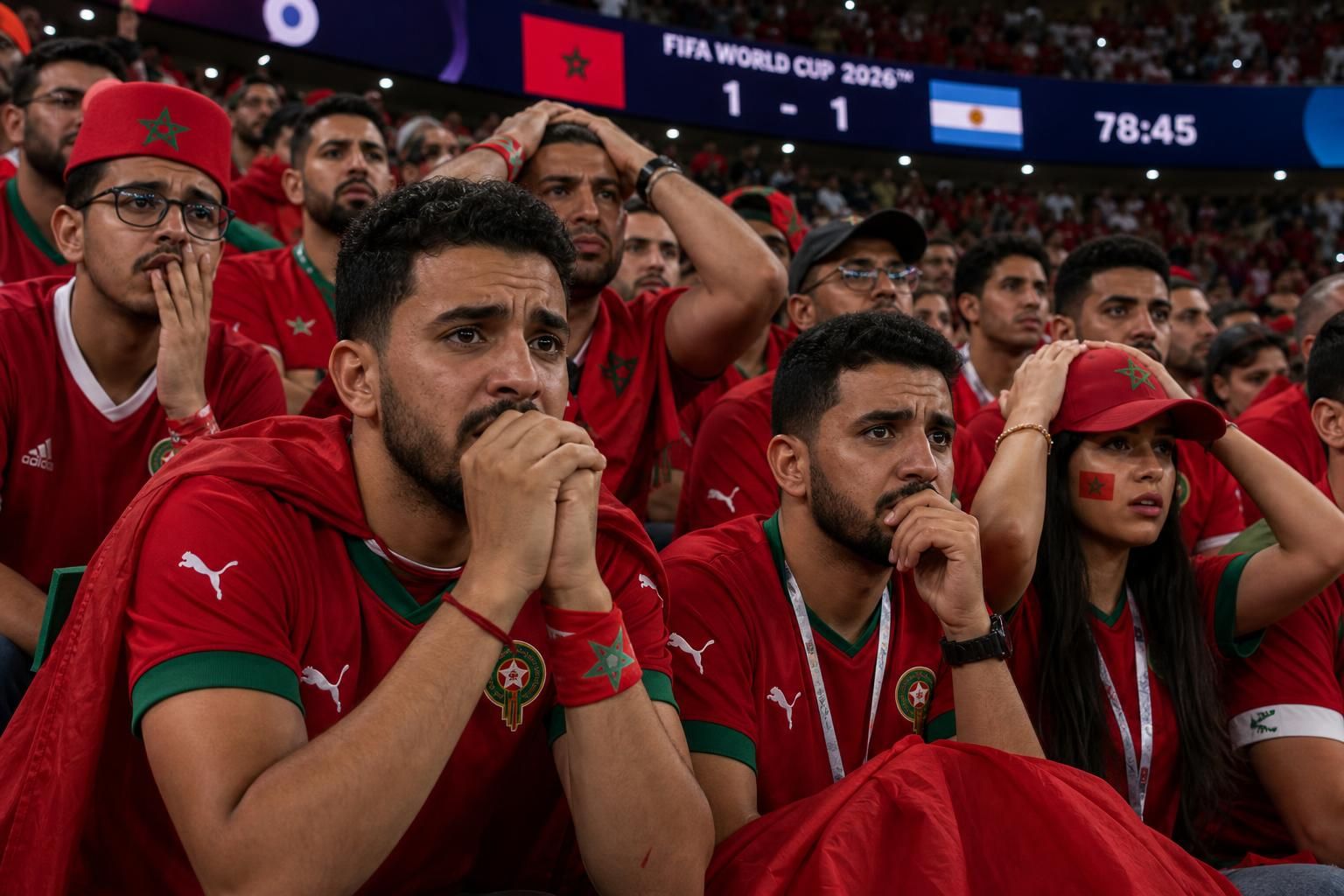 suivez en direct la coupe du monde 2026 : à la pause, le maroc rencontre des difficultés face à son adversaire et tente de trouver la clé du match pour renverser la situation.