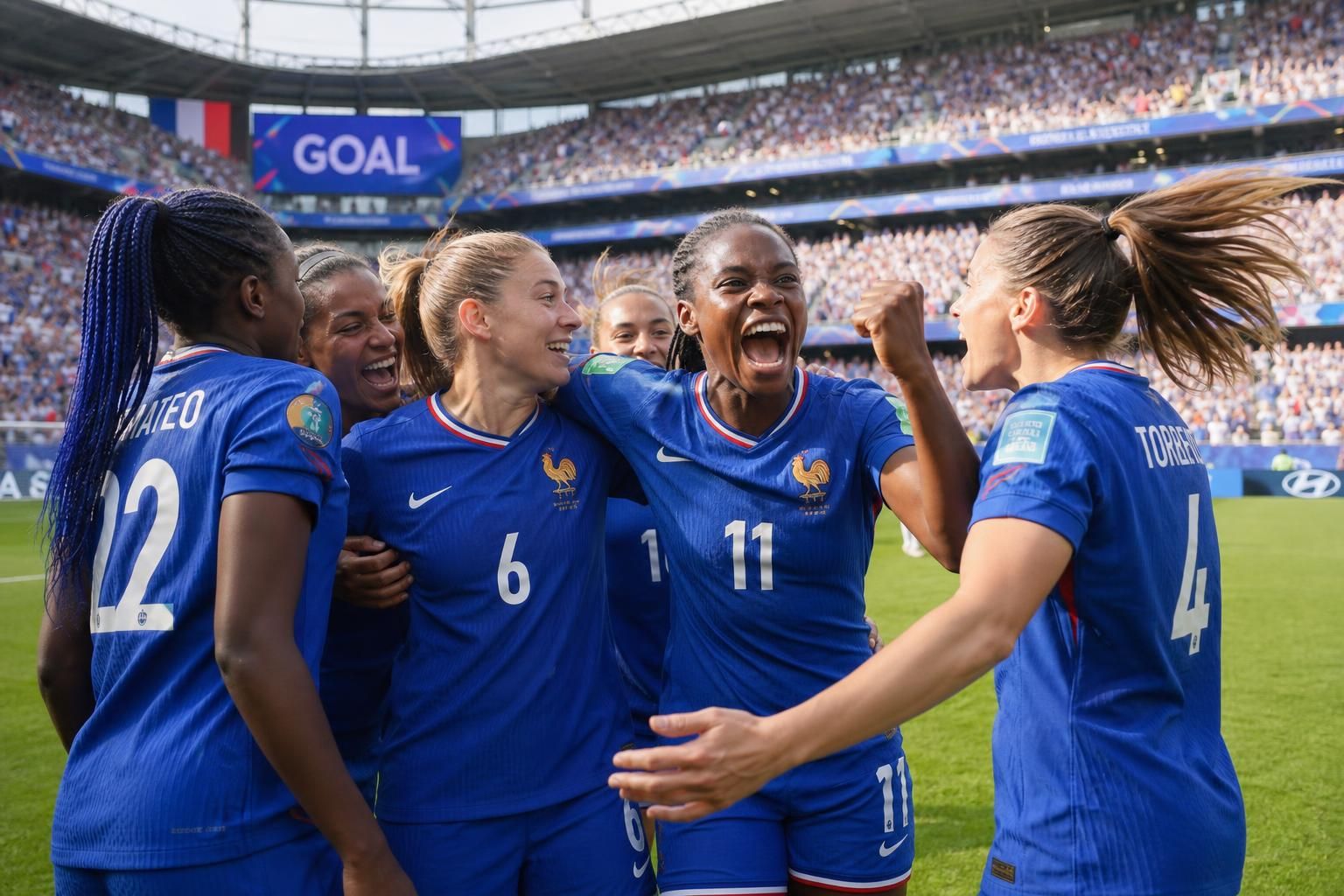 les bleues débutent la coupe du monde féminine en beauté en remportant une victoire éclatante face à la hongrie lors de leur match d'ouverture.